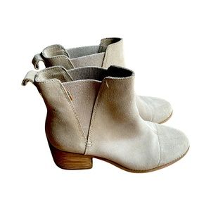 TOMS Esme Desert Taupe Suede Size 8.5
